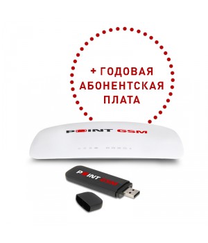 PointGSM Slim + 4G(LTE)/3G USB-Modem + Тариф "Простой" на год